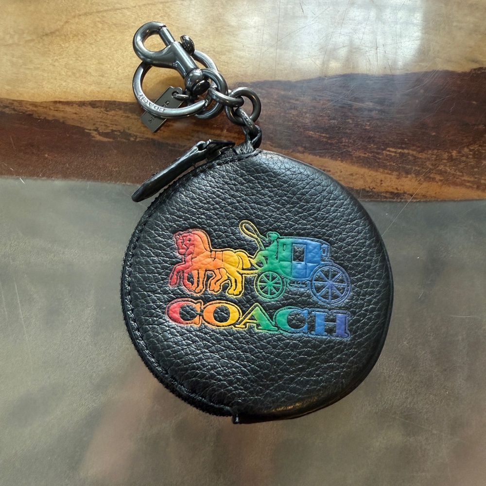 Coach pride coin purse